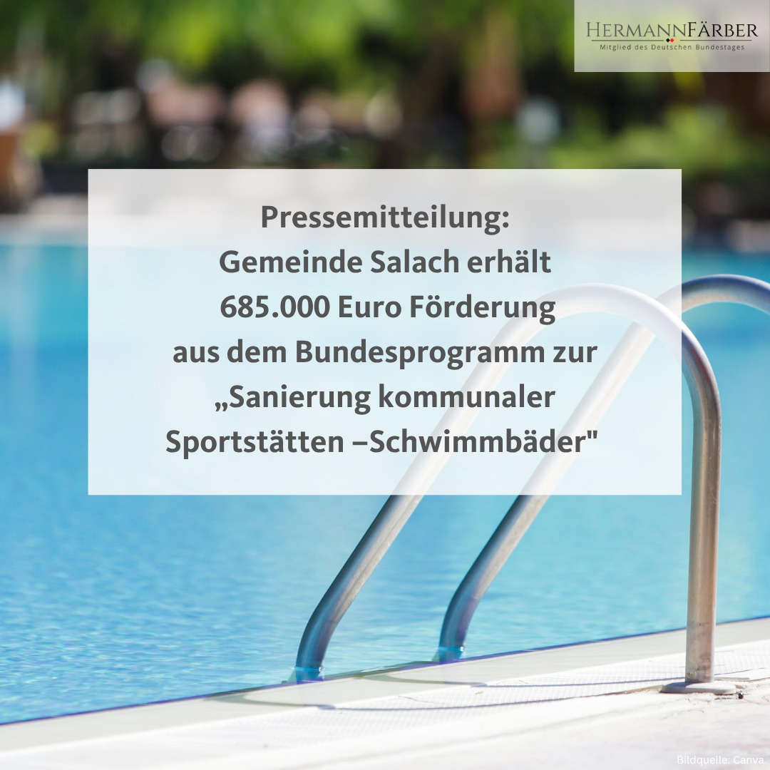 Hermann Färber MdB: "685.000 Euro Bundesförderung für Gemeinde Salach”