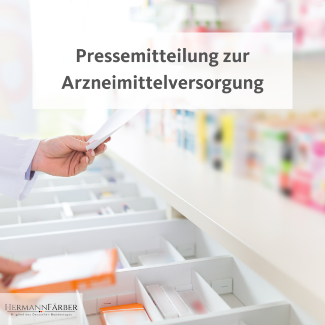 Pressemitteilung zur Arzneimittelversorgung