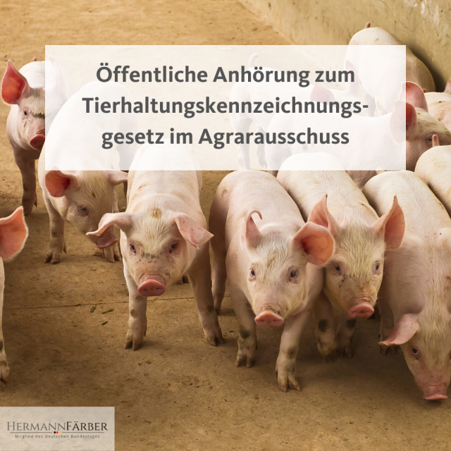 Öffentliche Anhörung im Agrarausschuss